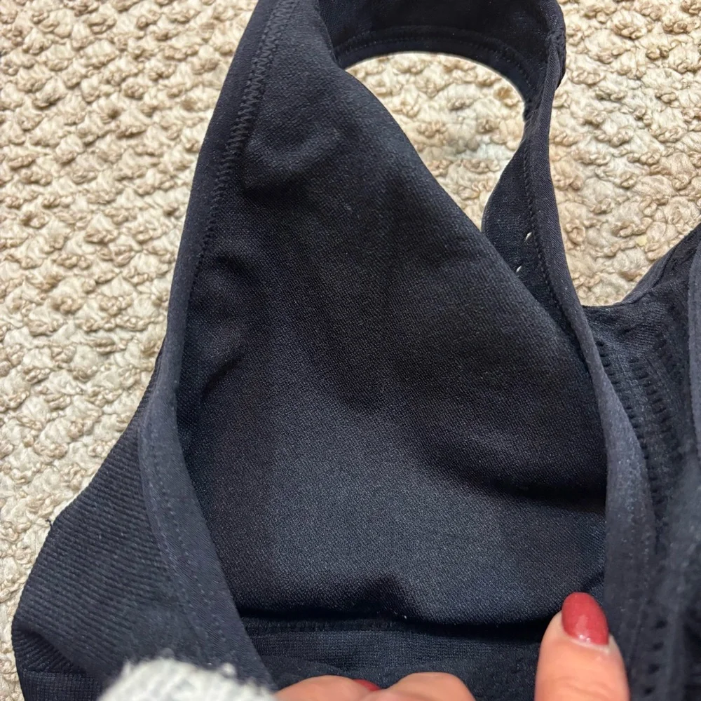 Ladies Ryka Brand Black Sports‎ Bra with Laser Cut Back Design Size Medium